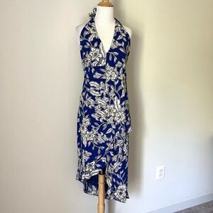 Bardot Floral Halter High Low Dress